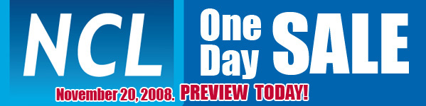 NCL One day Sale. November 20, 2008. Preview day November 18, 2008